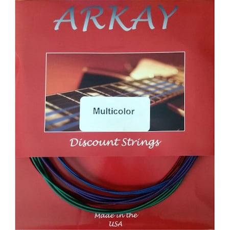 Discount Standard 45-105 Gauge Bass Guitar Strings- Multi Color